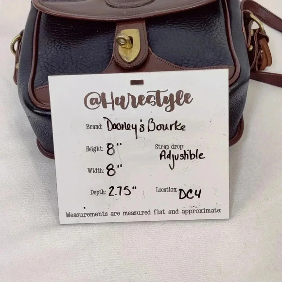 Dooney & Bourke vintage black leather saddle bag crossbody - Picture 16 of 16